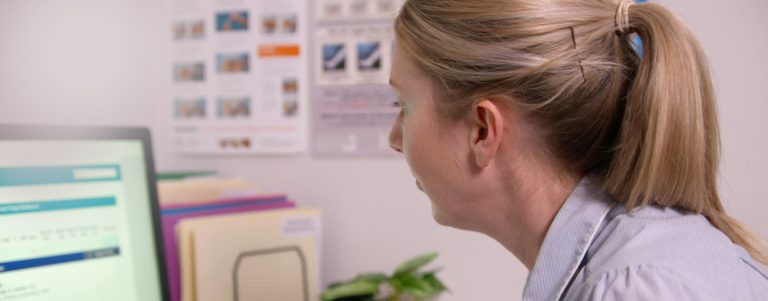 Powerhealth Woman On Computer Image